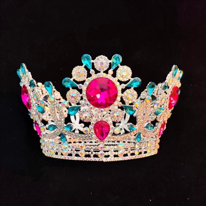 تاج کریستالی قرمز